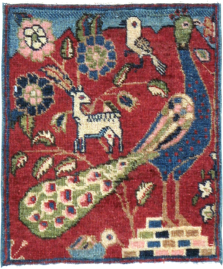 Vintage Persian Tabriz Pictorial Rug (Pair: 2 of 2), No.21679 - Galerie Shabab