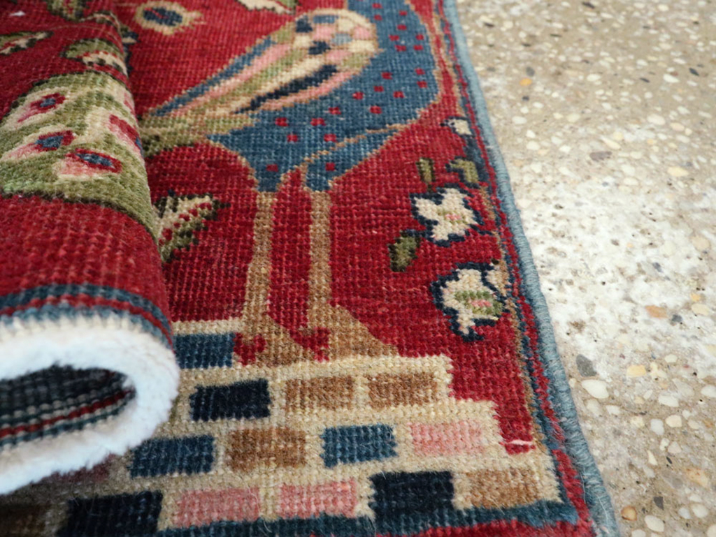 Vintage Persian Tabriz Pictorial Rug (Pair: 2 of 2), No.21679 - Galerie Shabab