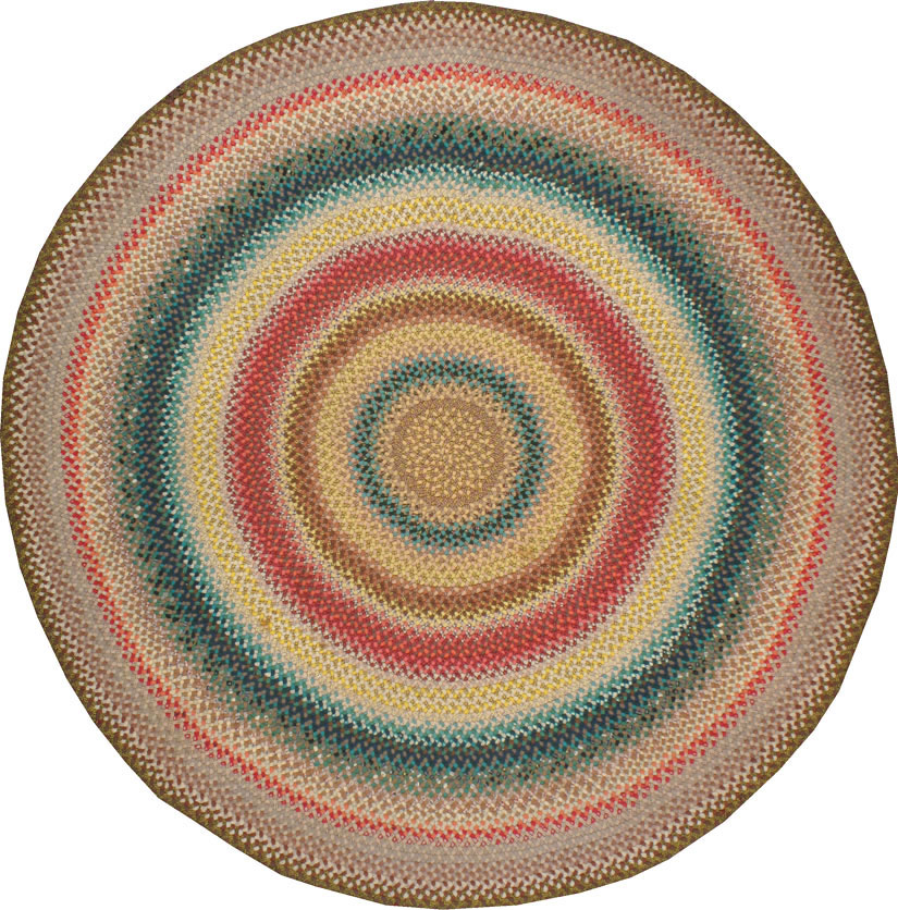 Vintage American Braid Rug, No.21694 - Galerie Shabab