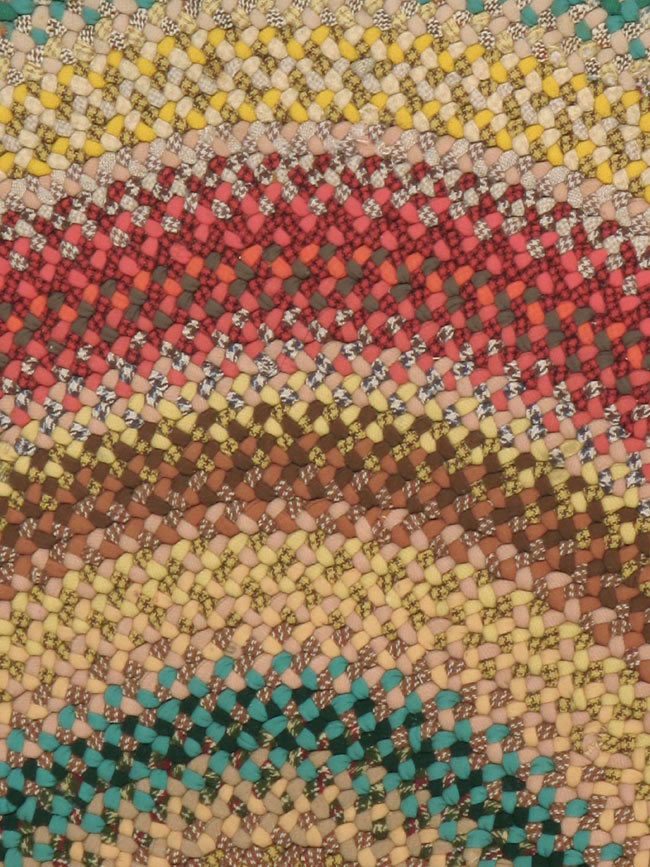 Vintage American Braid Rug, No.21694 - Galerie Shabab