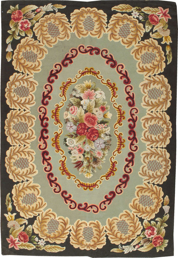 Antique American Hook Rug, No.21695 - Galerie Shabab