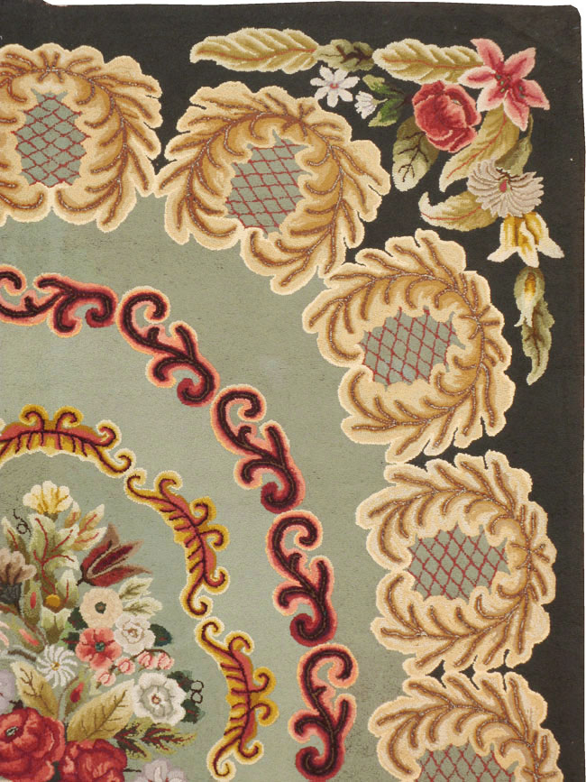 Antique American Hook Rug, No.21695 - Galerie Shabab