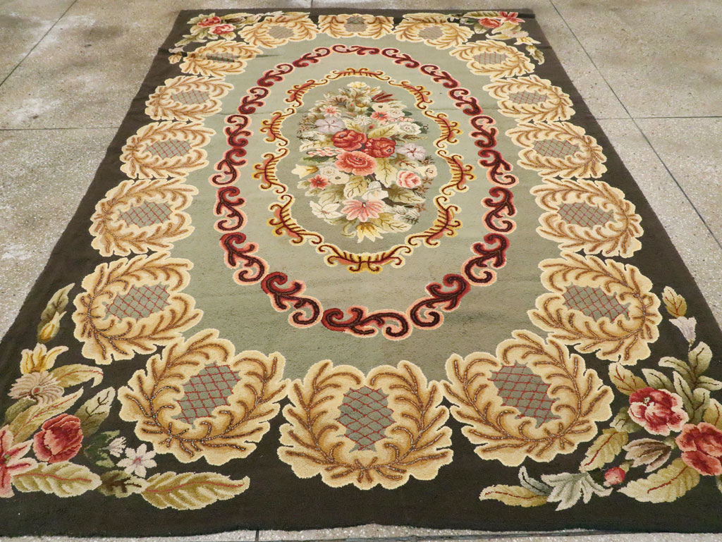 Antique American Hook Rug, No.21695 - Galerie Shabab