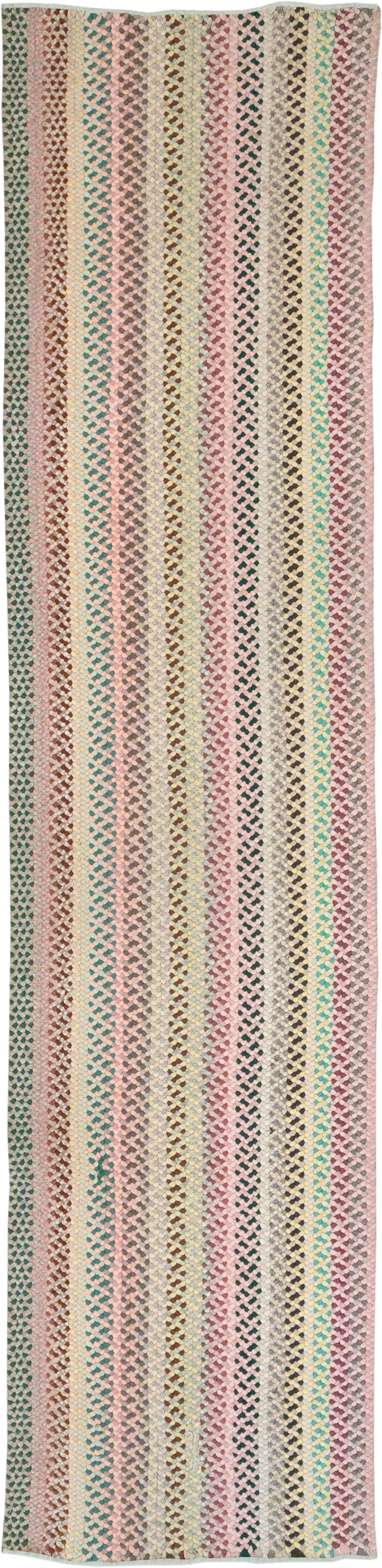 Vintage American Braided Runner, No.21697 - Galerie Shabab