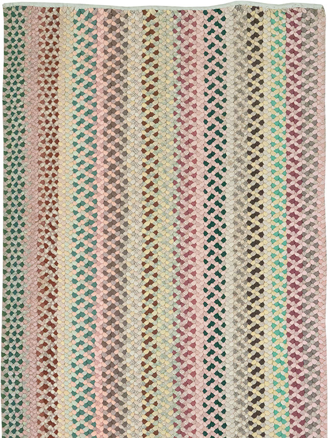 Vintage American Braided Runner, No.21697 - Galerie Shabab
