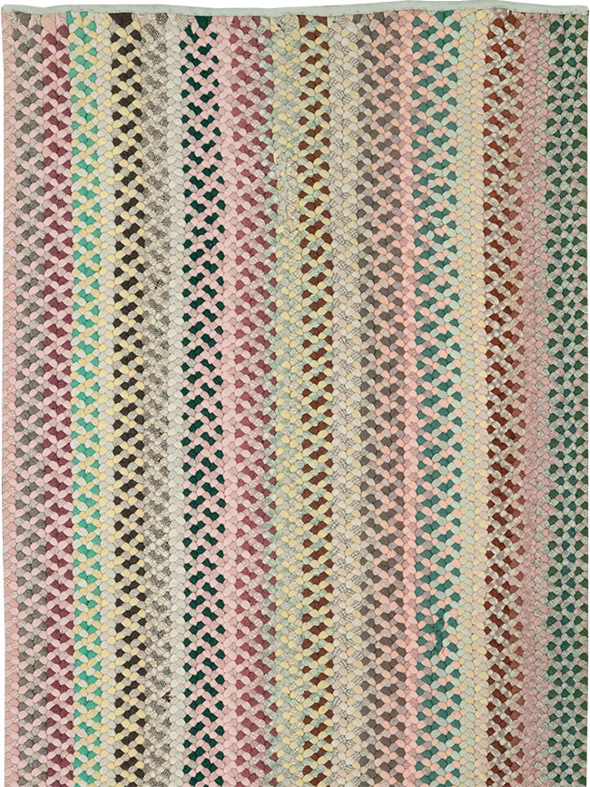 Vintage American Braided Runner, No.21697 - Galerie Shabab