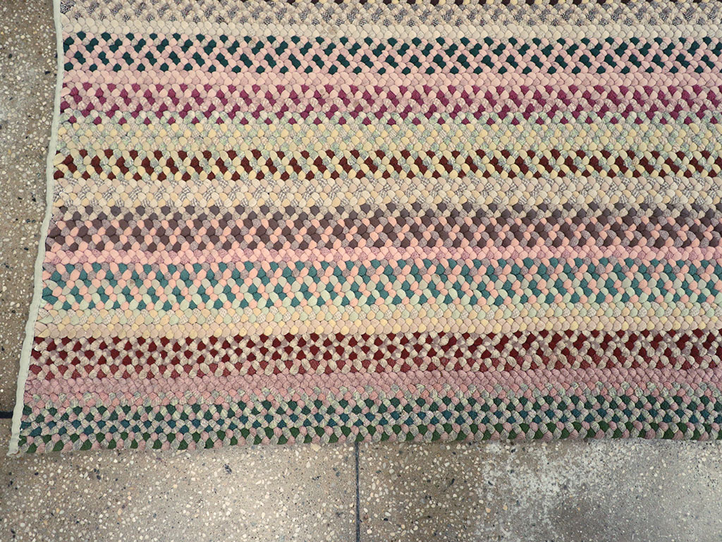 Vintage American Braided Runner, No.21697 - Galerie Shabab