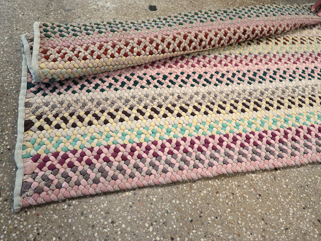 Vintage American Braided Runner, No.21697 - Galerie Shabab