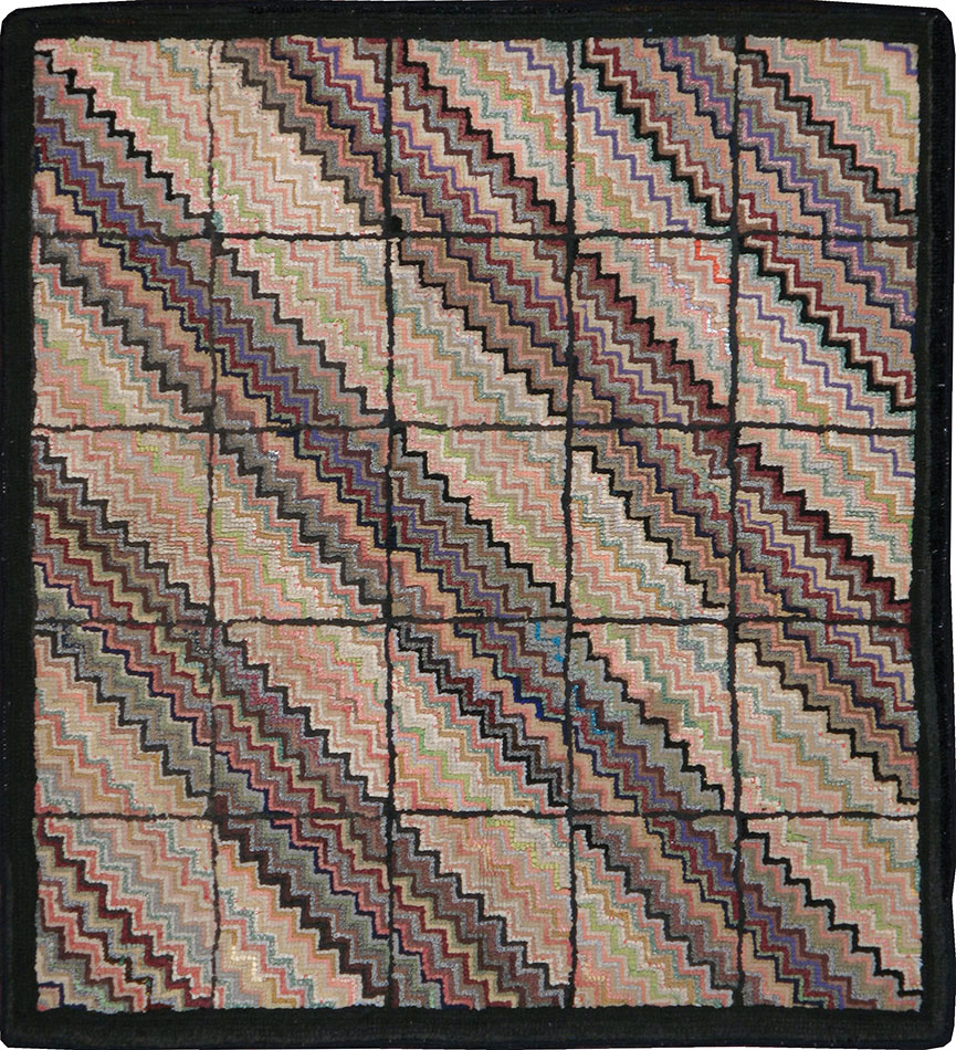 Antique American Hook Rug, No.21699 - Galerie Shabab