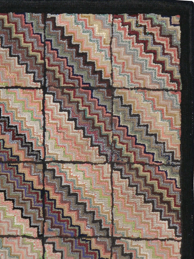 Antique American Hook Rug, No.21699 - Galerie Shabab