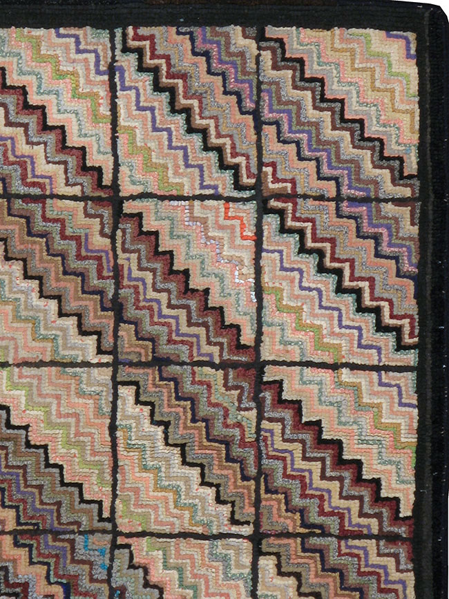 Antique American Hook Rug, No.21699 - Galerie Shabab