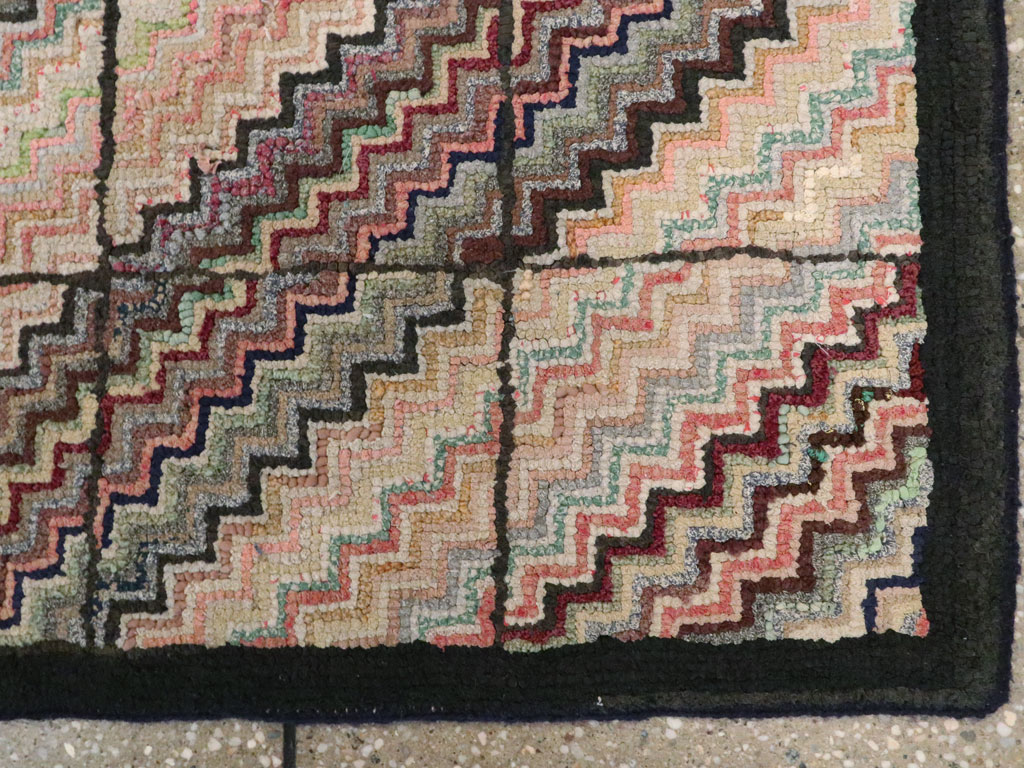 Antique American Hook Rug, No.21699 - Galerie Shabab