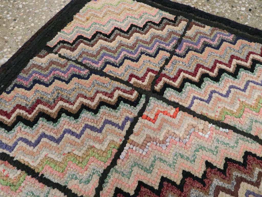 Antique American Hook Rug, No.21699 - Galerie Shabab