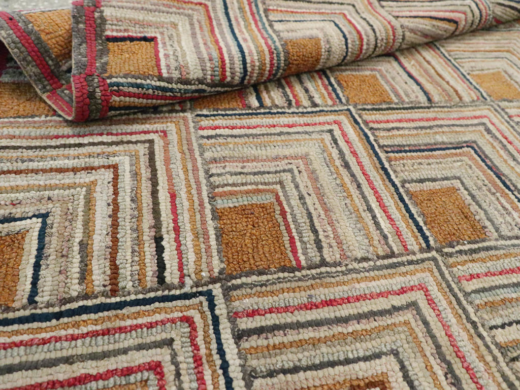 Antique American Hook Rug, No.21700 - Galerie Shabab