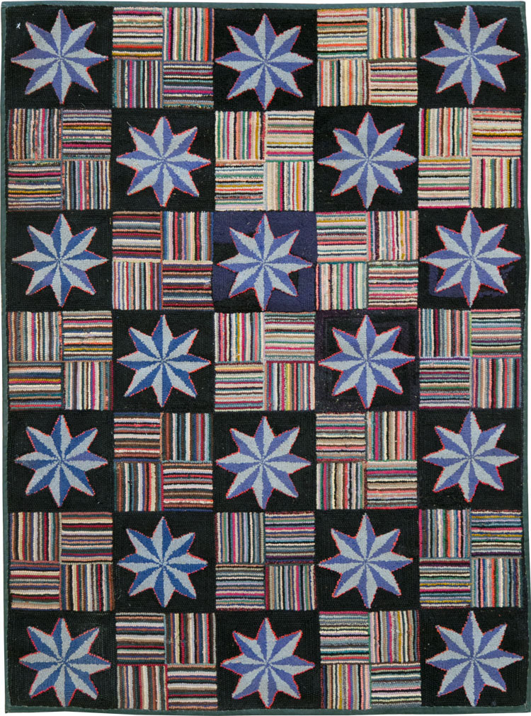 Antique American Hook Rug, No.21702 - Galerie Shabab
