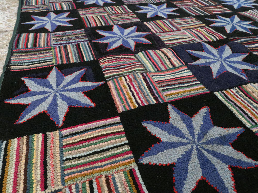 Antique American Hook Rug, No.21702 - Galerie Shabab