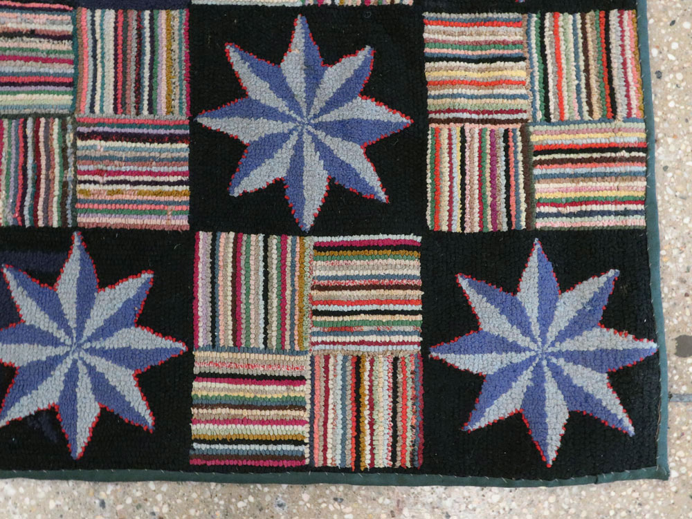 Antique American Hook Rug, No.21702 - Galerie Shabab