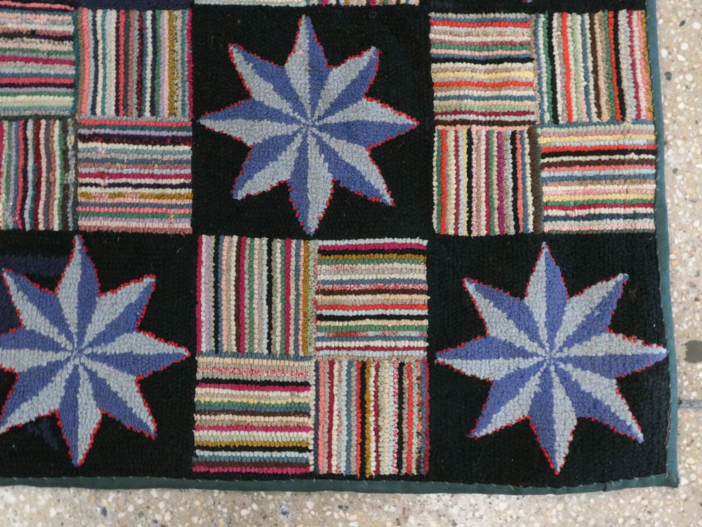 Antique American Hook Rug, No.21702 - Galerie Shabab