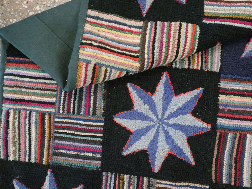 Antique American Hook Rug, No.21702 - Galerie Shabab