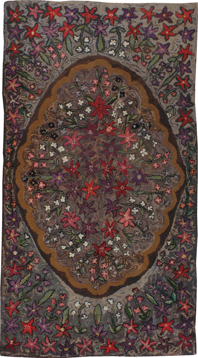 Antique American Hook Rug, No.21713 - Galerie Shabab