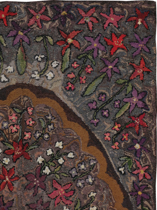 Antique American Hook Rug, No.21713 - Galerie Shabab