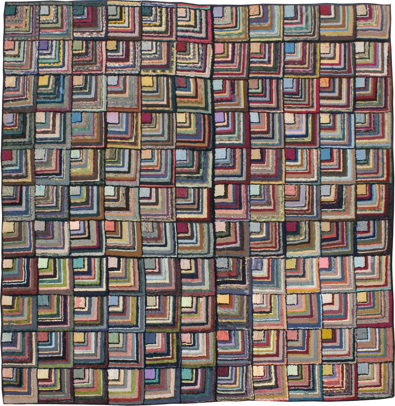 Antique American Hook Rug, No.21715 - Galerie Shabab