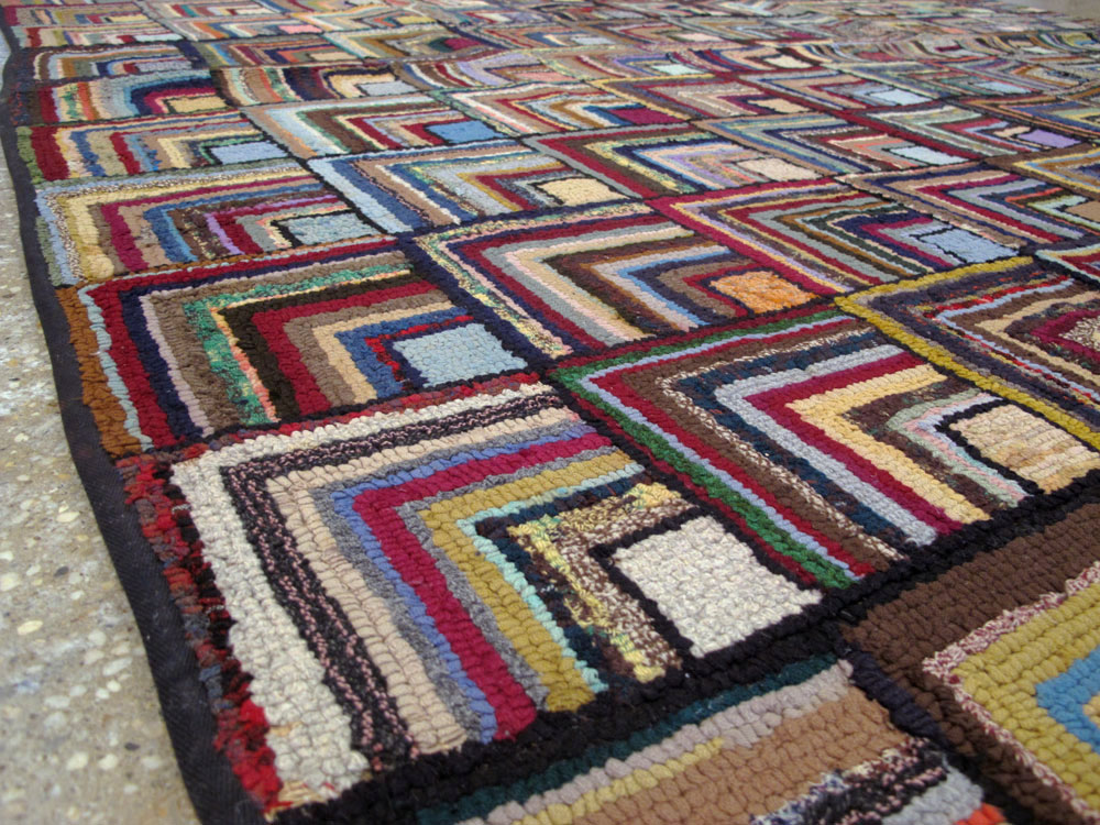 Antique American Hook Rug, No.21715 - Galerie Shabab