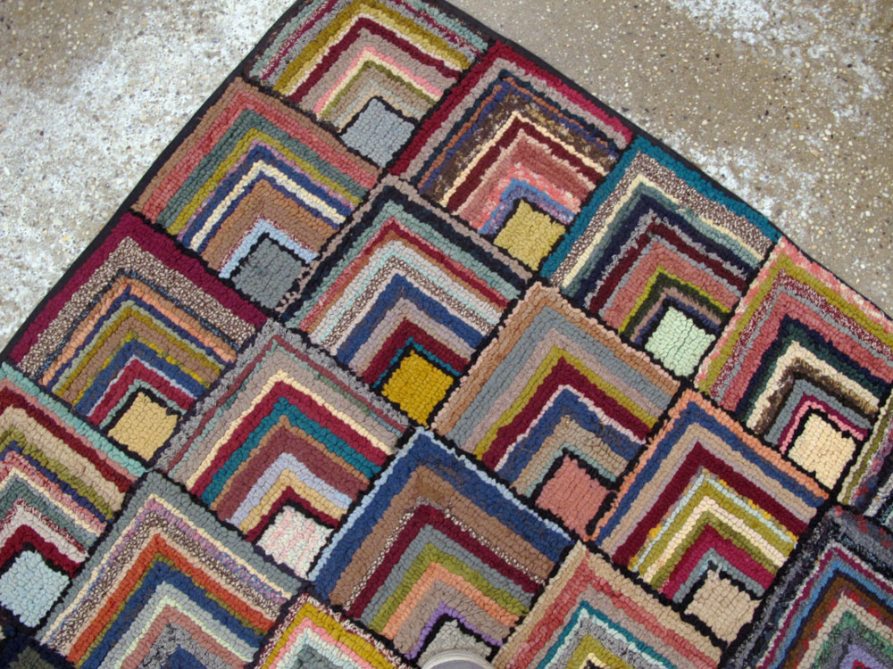 Antique American Hook Rug, No.21715 - Galerie Shabab