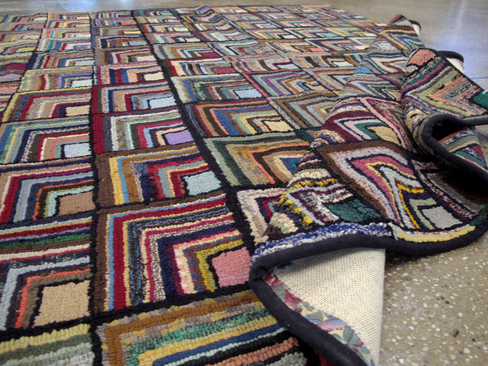 Antique American Hook Rug, No.21715 - Galerie Shabab