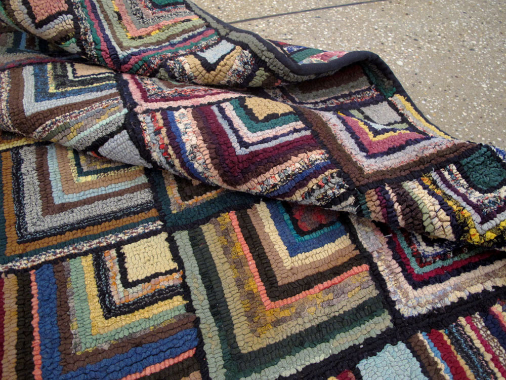 Antique American Hook Rug, No.21715 - Galerie Shabab