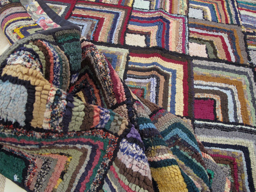 Antique American Hook Rug, No.21715 - Galerie Shabab