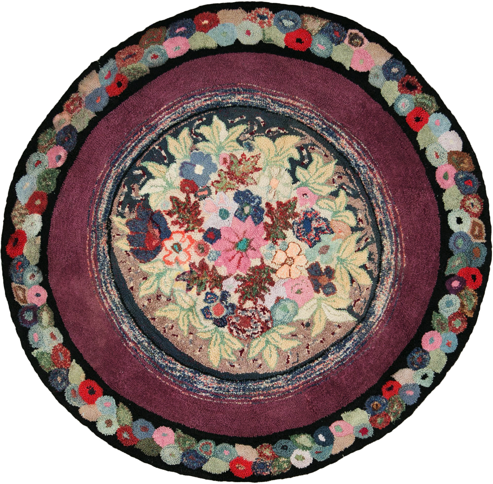 Antique American Hook Rug, No.21716 - Galerie Shabab