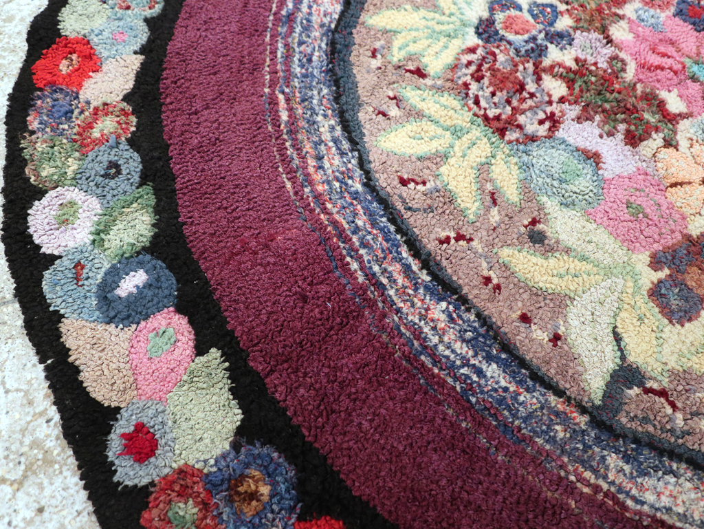 Antique American Hook Rug, No.21716 - Galerie Shabab