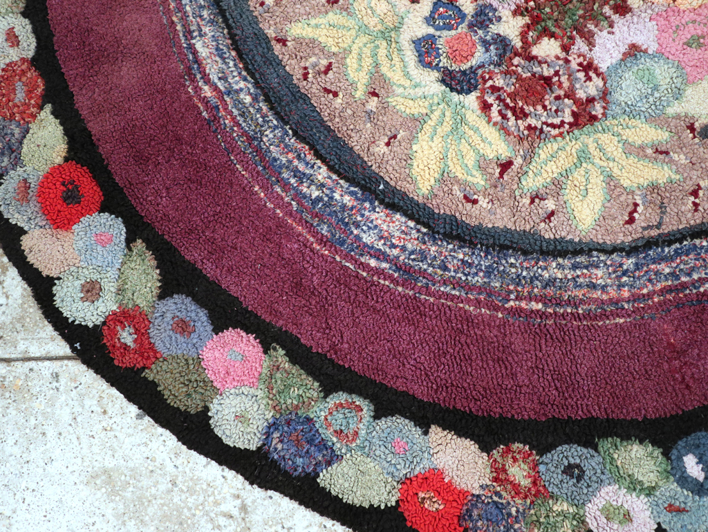 Antique American Hook Rug, No.21716 - Galerie Shabab