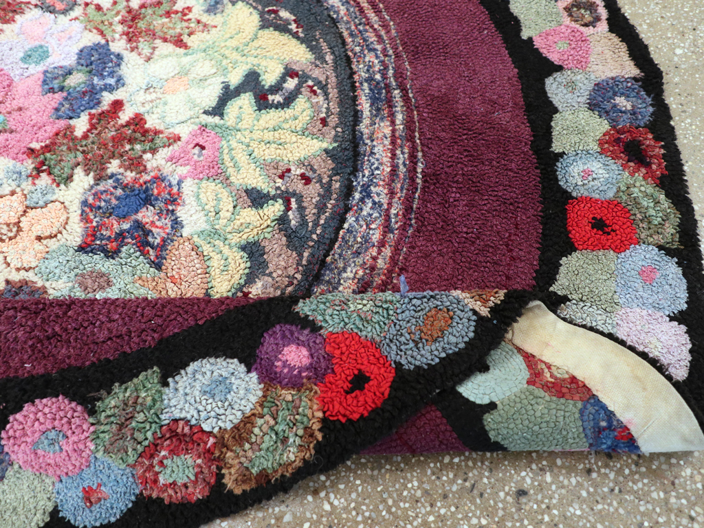 Antique American Hook Rug, No.21716 - Galerie Shabab