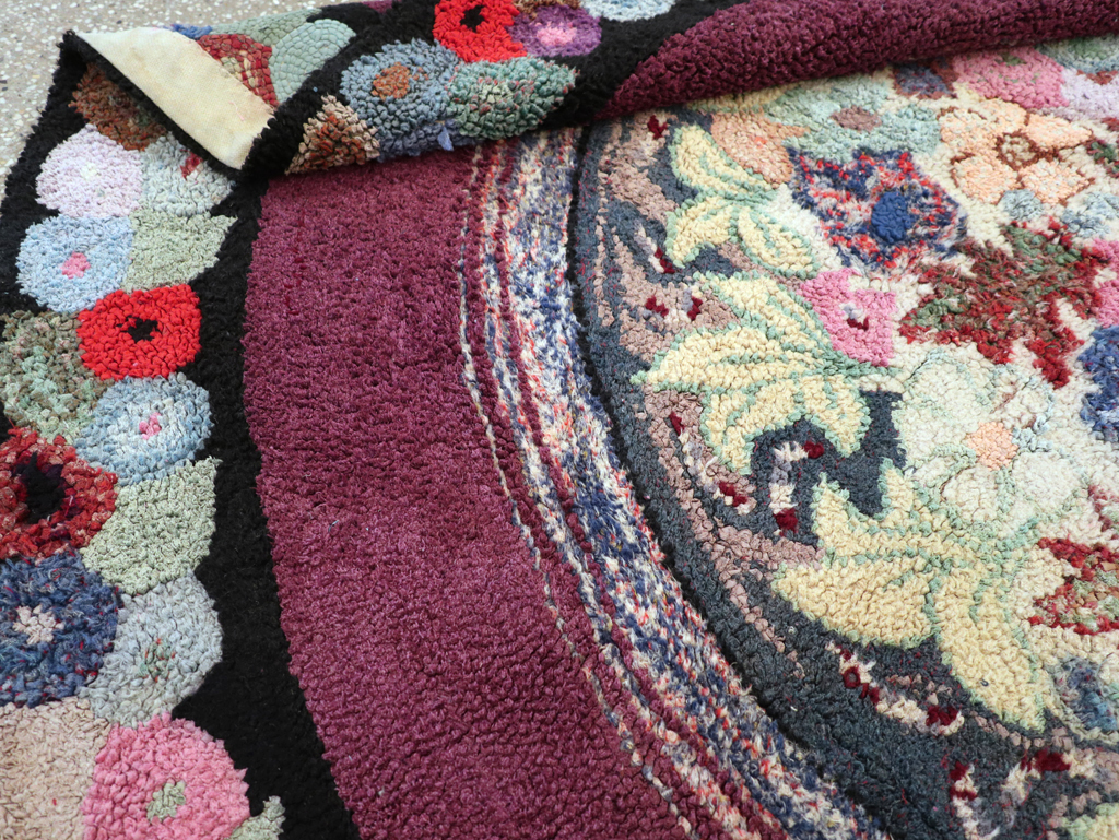 Antique American Hook Rug, No.21716 - Galerie Shabab