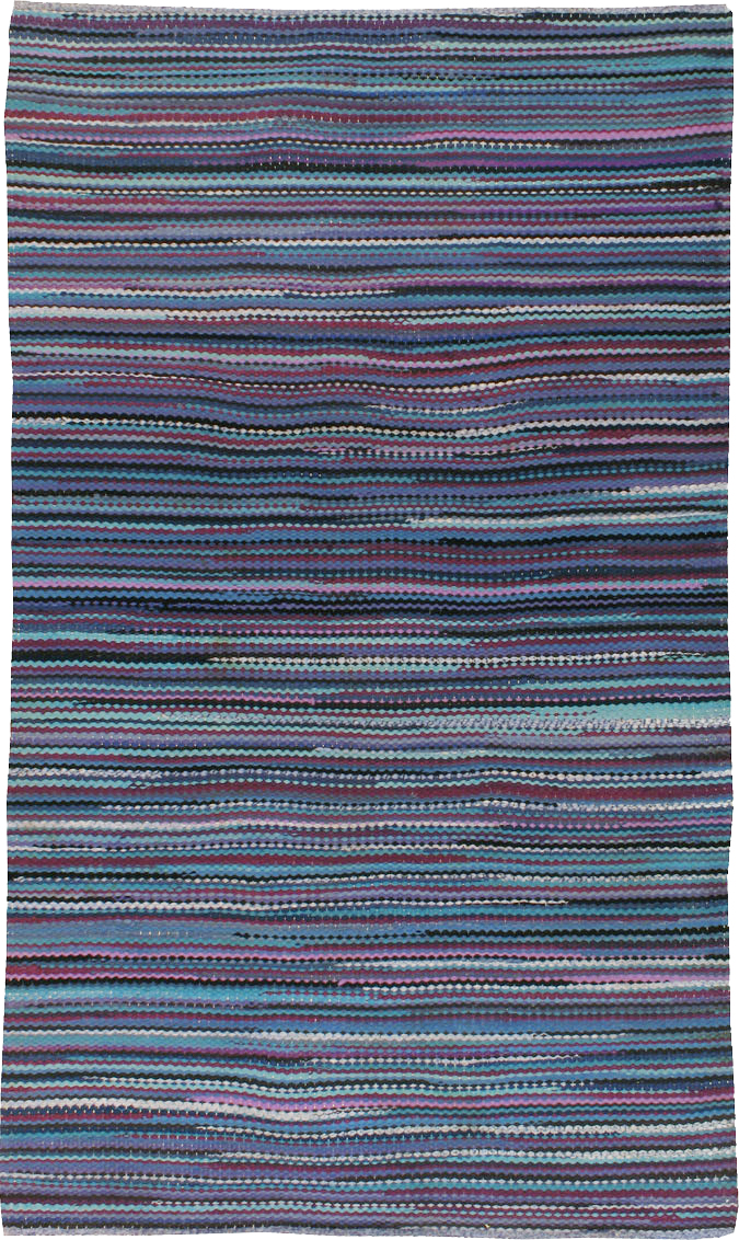 Vintage American Braid Rug, No.21717 - Galerie Shabab