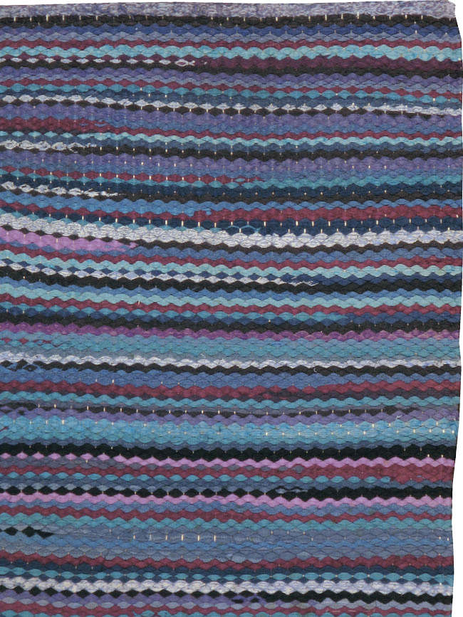 Vintage American Braid Rug, No.21717 - Galerie Shabab