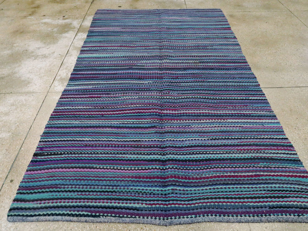 Vintage American Braid Rug, No.21717 - Galerie Shabab