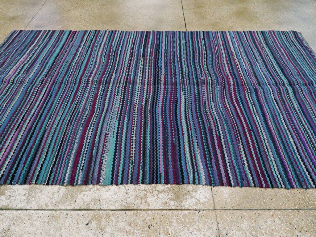Vintage American Braid Rug, No.21717 - Galerie Shabab