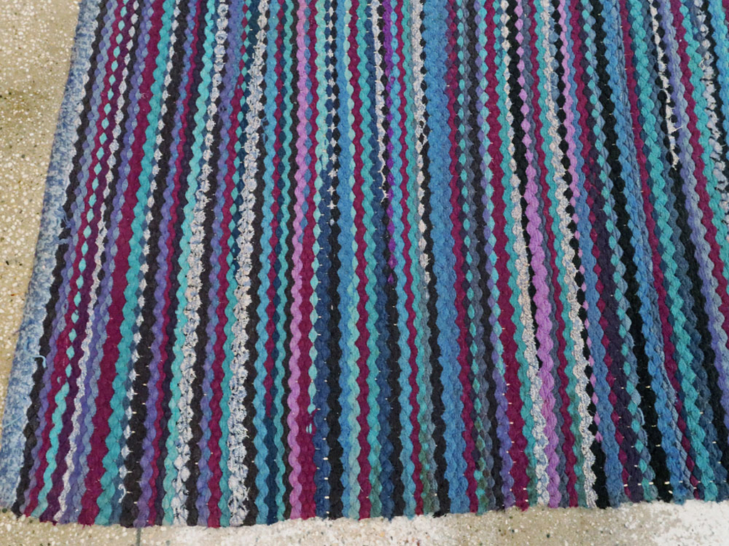 Vintage American Braid Rug, No.21717 - Galerie Shabab