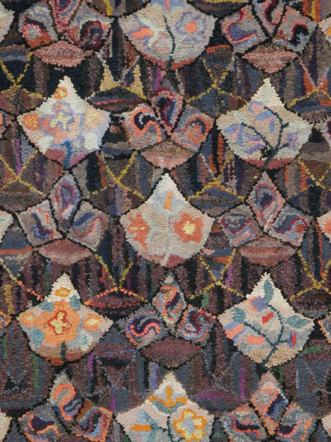 Antique American Hook Rug, No.21719 - Galerie Shabab