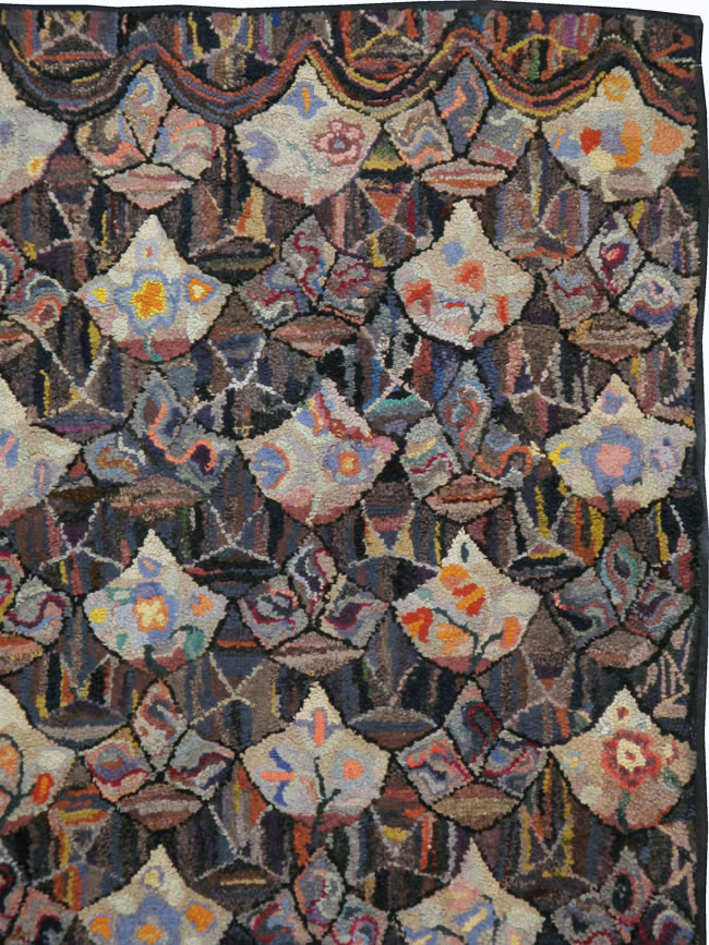 Antique American Hook Rug, No.21719 - Galerie Shabab