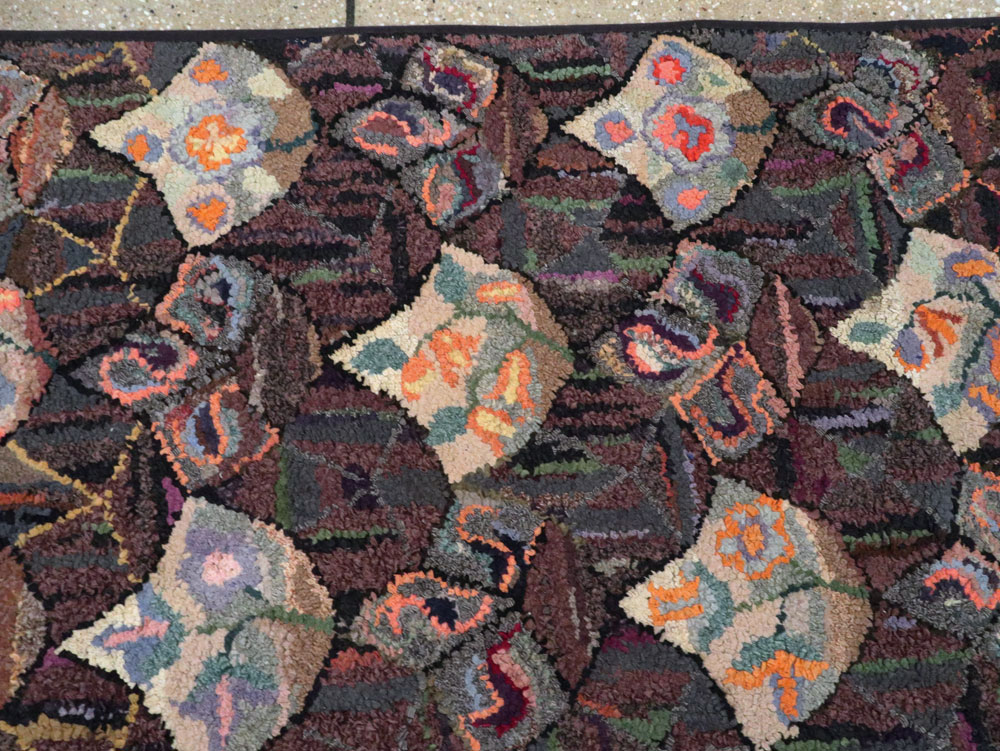 Antique American Hook Rug, No.21719 - Galerie Shabab