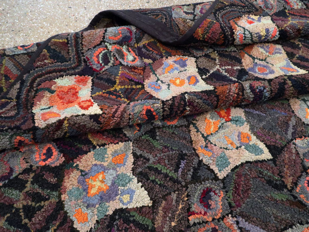 Antique American Hook Rug, No.21719 - Galerie Shabab