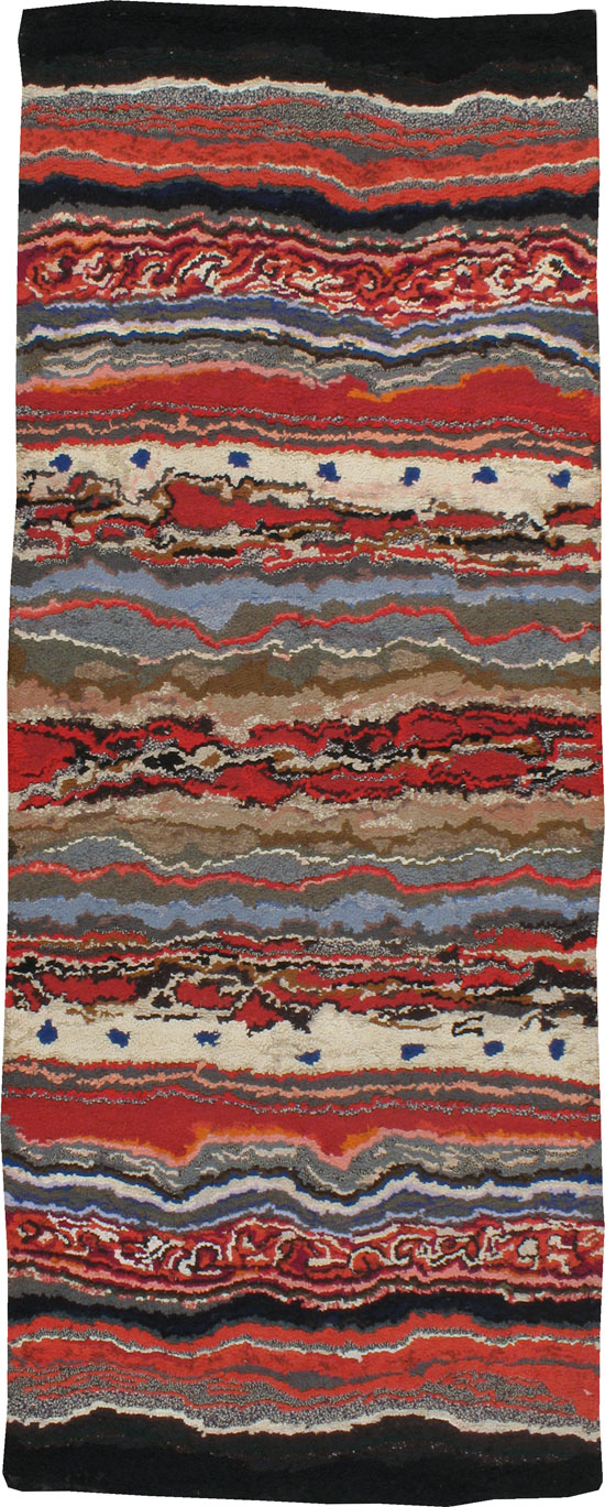 Antique American Hook Rug, No.21721 - Galerie Shabab