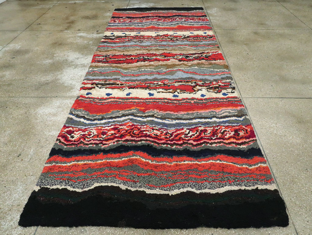 Antique American Hook Rug, No.21721 - Galerie Shabab