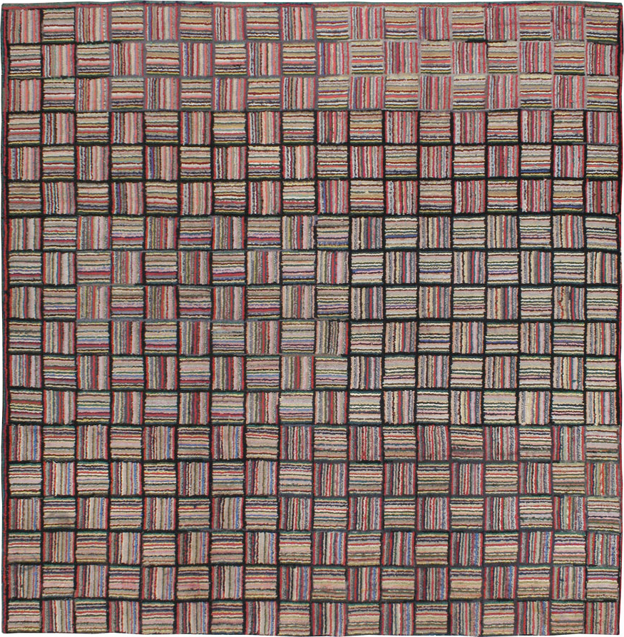Antique American Hook Rug, No.21723 - Galerie Shabab