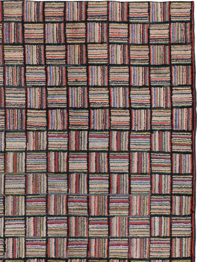 Antique American Hook Rug, No.21723 - Galerie Shabab