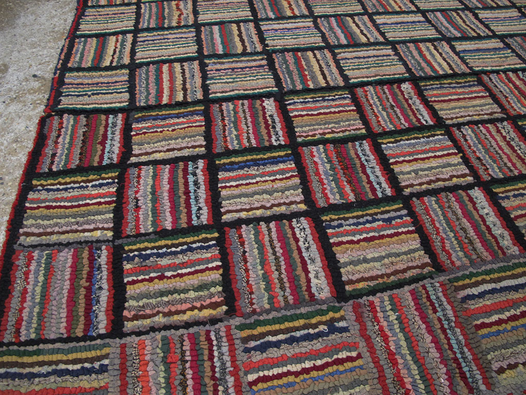 Antique American Hook Rug, No.21723 - Galerie Shabab